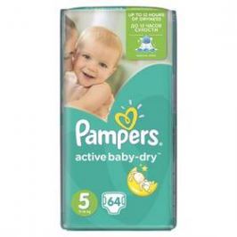 Pampers Active Baby-dry vel.5 Junior, 64ks