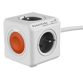 Powercube Extended Remote, 4x zásuvka. 1,5m bílá