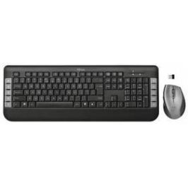 Trust Tecla Wireless Multimedia Deskset, CZ/SK (20503) černá/stříbrná