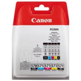 Canon PGI-570/CLI-571 PGBK/C/M/Y/BK MULTI BL w/o SEC (0372C004) černá/červená/modrá/žlutá