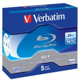 Verbatim BD-R SL 25GB, 6x, jewel box, 5ks (43715)