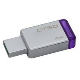 Kingston DataTraveler 50 8GB (DT50/8GB) fialový/kovový