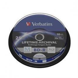 Verbatim BD-R M-Disc 25GB, 4x, printable, 10-cake (43825)