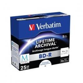 Verbatim BD-R M-Disc 25GB, 4x, printable, jewel box, 5ks (43823)