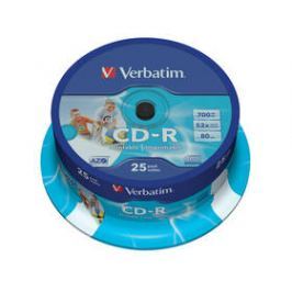 Verbatim CD-R 700MB/80min, 52x, printable, 25cake (43439)