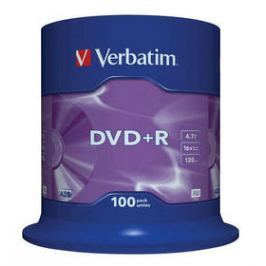 Verbatim DVD+R 4,7GB, 16x, 100cake (43551)