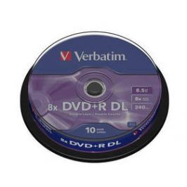 Verbatim DVD+R DualLayer, 8.5GB, 8x, 10cake (43666)