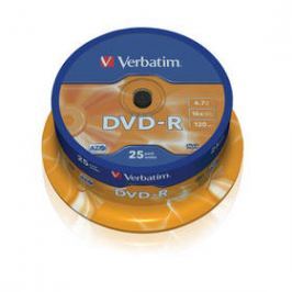Verbatim DVD-R 4,7GB, 16x, 25cake (43522)