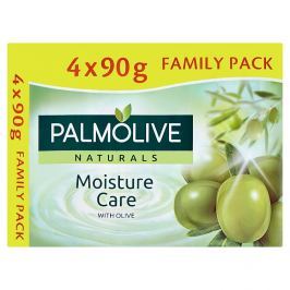 Palmolive Naturals Moisture care tuhé mýdlo s výtažkem z oliv 4 x 90g