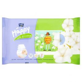 Bella Baby Happy Hedvábí a Bavlna vlhčené ubrousky 64 ks