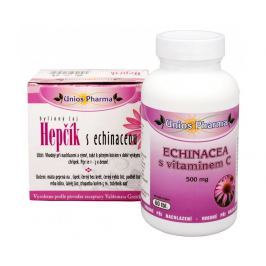Unios Pharma Echinacea s vitamínem C 500 mg + čaj Hepčík s Echinaceou 10 sáčků ZDARMA 60 tbl.