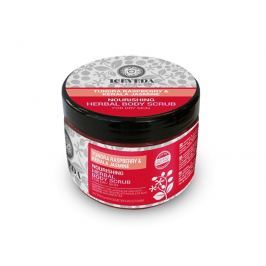 Iceveda Bylinný tělový peeling Vyživující s malinami z tundry a jasmínem 300 ml