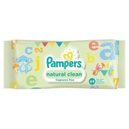 Pampers Natural Clean ubrousky 64 ks
