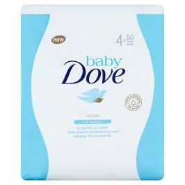 Baby Dove Rich Moisture vlhčené ubrousky 4x 50 ks