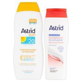 Astrid Sun hydratační mléko na opalování OF 20 400 ml + Nutri Moments regenerační tělové mléko 250 ml