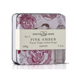 Scottish Fine Soaps Mýdlo v plechu Růžová ambra 100 g