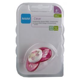 MAM Dudlík Clear 6+měsíců silikon 1ks