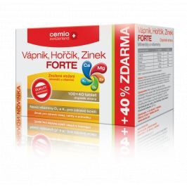 Cemio Vápník Hořčík Zinek FORTE tbl.100+40