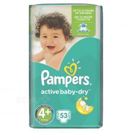 PAMPERS Active Baby VPP 4+ Maxi Plus 53ks