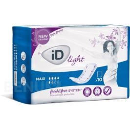 VLOŽKY ABSORPČNÍ ID LIGHT MAXI 800ML,COTTON FEEL,JEDNOTLIVĚ BALENÉ,10KS