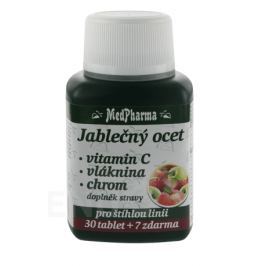 MedPharma Jablečný ocet+vlák.+vit.C+chrom tbl.37