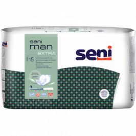 VLOŽKY ABSORPČNÍ PRO MUŽE SENI MEN EXTRA 21,5X28CM,400ML,15KS