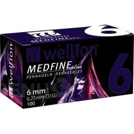 JEHLY WELLION MEDFINE PLUS PRO VŠECHNA INZULÍNOVÁ PERA VEL.31GX6MM,100KS