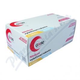 Rukavice vyš.nitrilové bez pudru modré 200ks XS