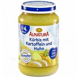 Alnatura Dýně s brambory a kuřetem 190g 4M