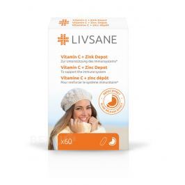 LIVSANE Vitamin C + Zinek tablety 60 ks