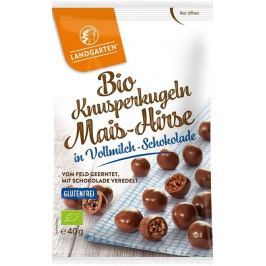 Landgarten BIO křupavý snack v mléčné čokoládě 40g